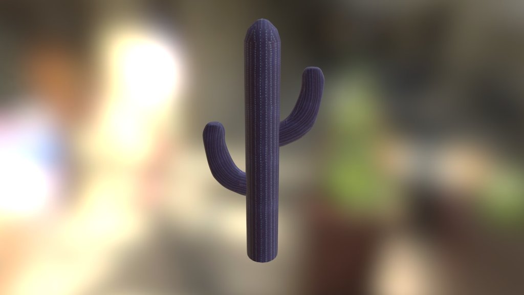 Purple Space Cactus