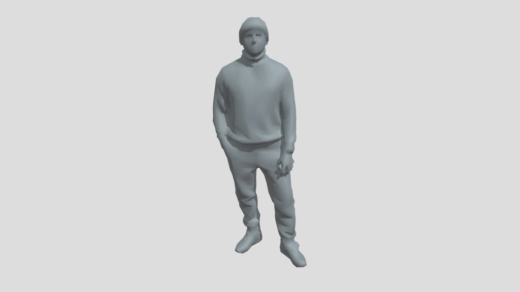 Lowpoly Male Standing