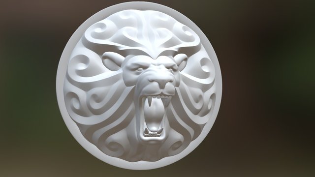 Lion Crest 3D Model