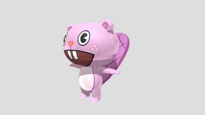 Happy Tree Friends False Alarm - Toothy 3D Model