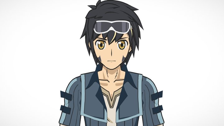 3D anime character - Ryu Kenny 3D Model