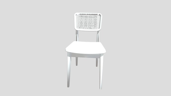 C-Chair Dining Chair - Seat Upholstered, 45, 4-l 3D Model