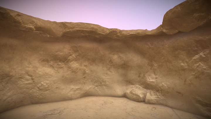 Low Poly Detailed Cave 3D Model