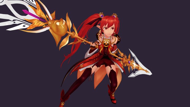 Battle mage_Dungeon & Fighter 3D Model