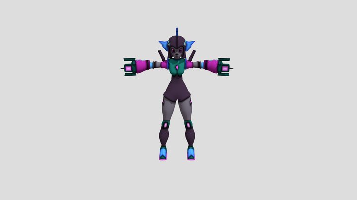 Tiburona Animada 3D Model