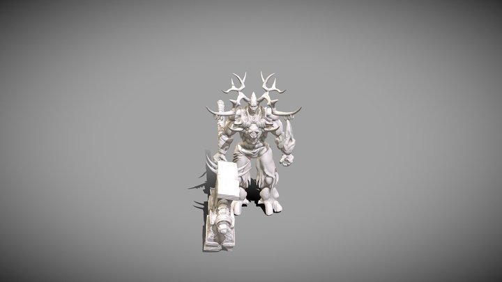 mountain defender hight-poly 3D Model