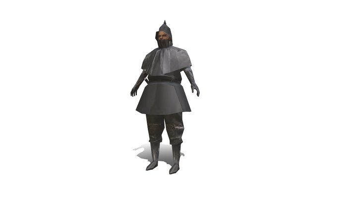 Low poly guard PSX