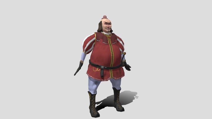 Sherriff of nottingham low poly 3D Model