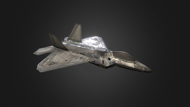F22-Raptor Moble Skin 1 3D Model