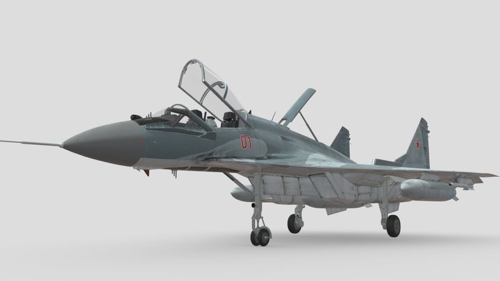 Fictional Fighter/Bomber Aircraft 3D Model