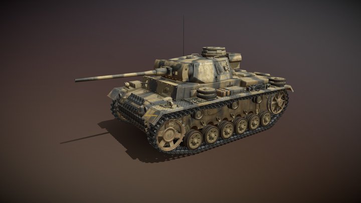 PzKpfw III - Panzer 3 - Ausf.L - 223 3D Model
