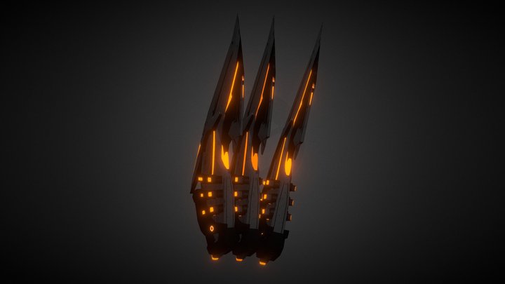 Watchman of Doom back claws [Remaster] 3D Model