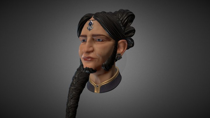 DAE CC: Real-Time Head: Lady Dis 3D Model