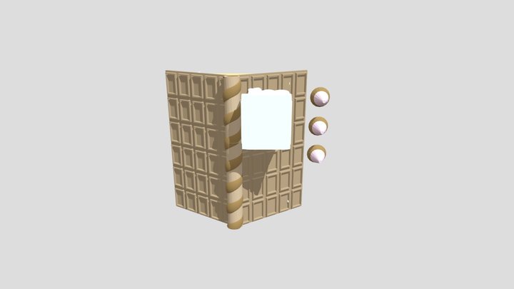 お菓子の家 3D Model