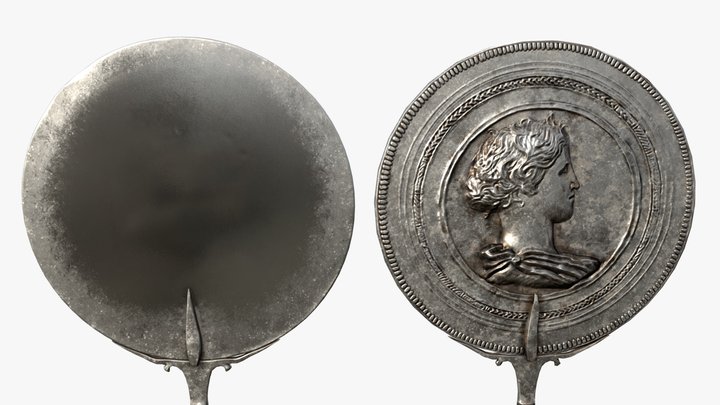 Roman silver mirror 3D Model