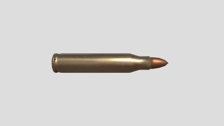 Bullet 5.56x45 NATO / .223 Remington 3D Model