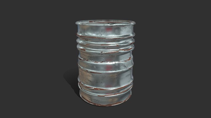 Steel Drum 3D Model