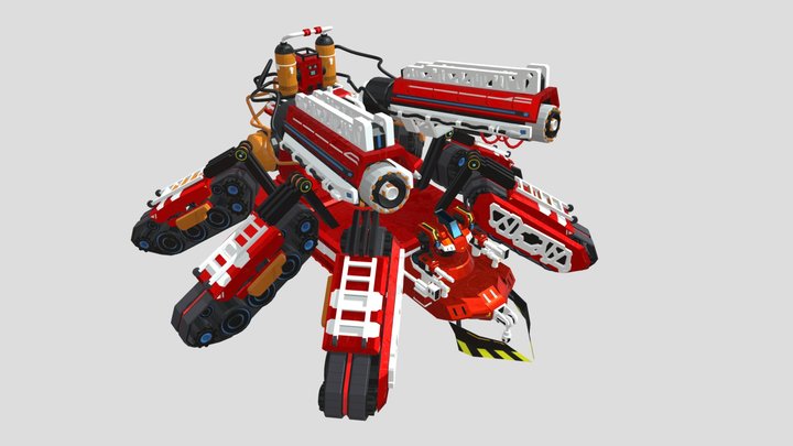 Turbulence Rescue ACE – Yu-Gi-Oh! Fan Art 3D Model