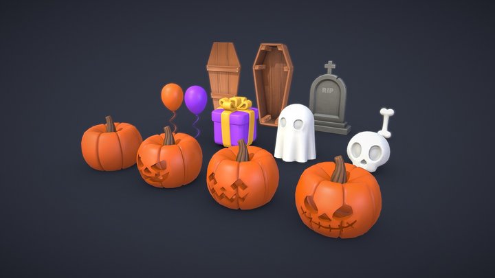 Halloween Pack 3D Model