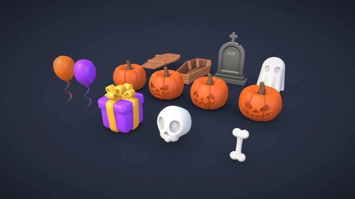 Halloween Pack 3D Model