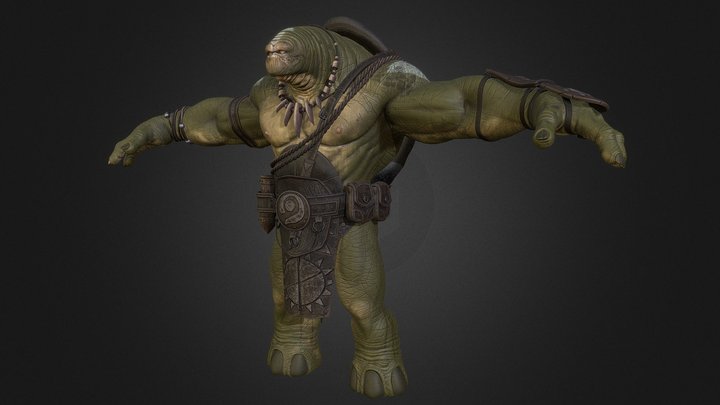 Tortosaur VR Neutral Pose 3D Model