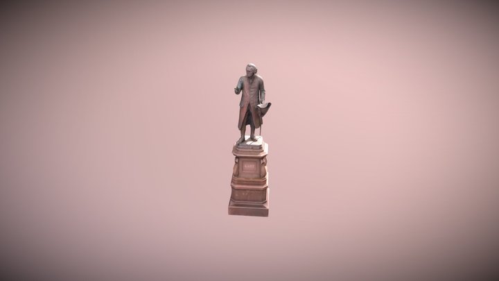 Памятник Иммануилу Канту в Калининграде 3D Model