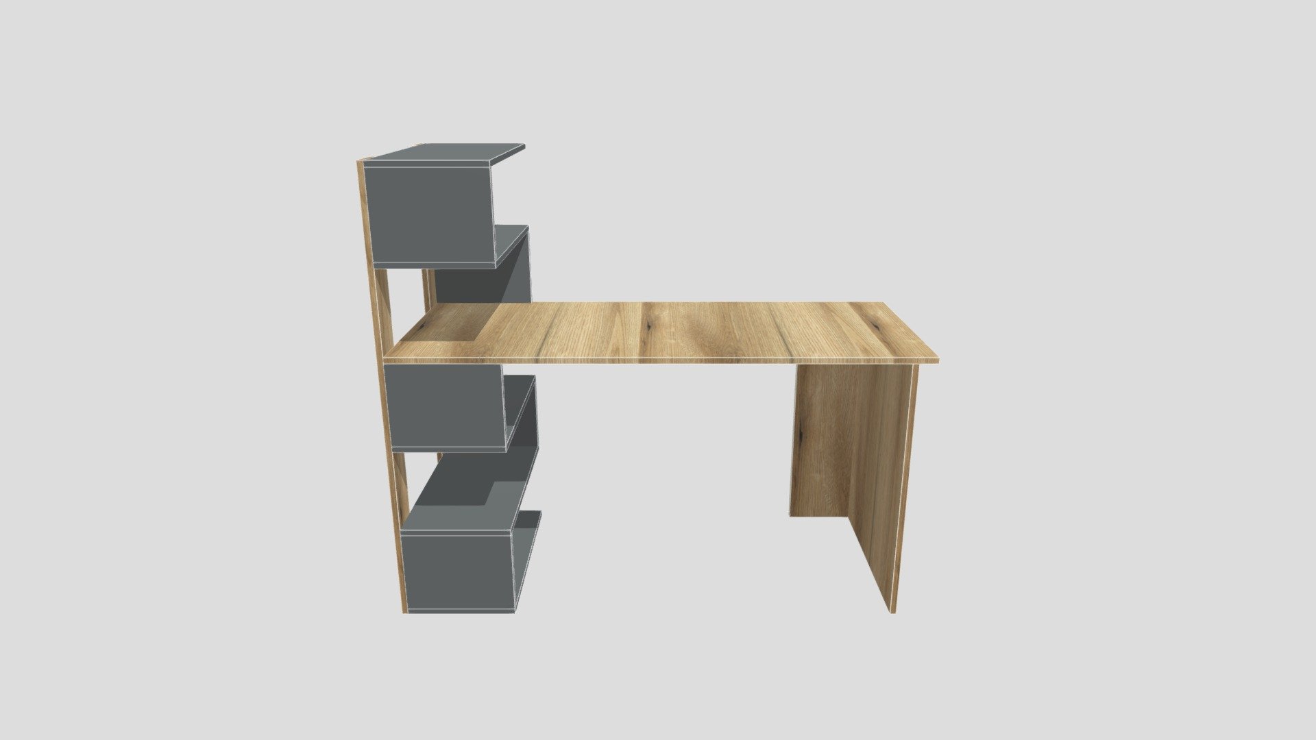 Computer desk Table 1416х1226х600 - Download Free 3D model by ...