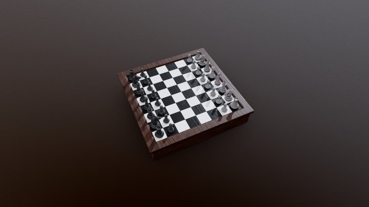 Chess Set 3D Model