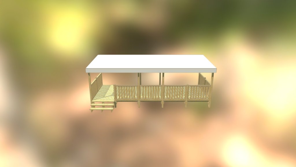 Terrasse couverte 7,50x3,00m