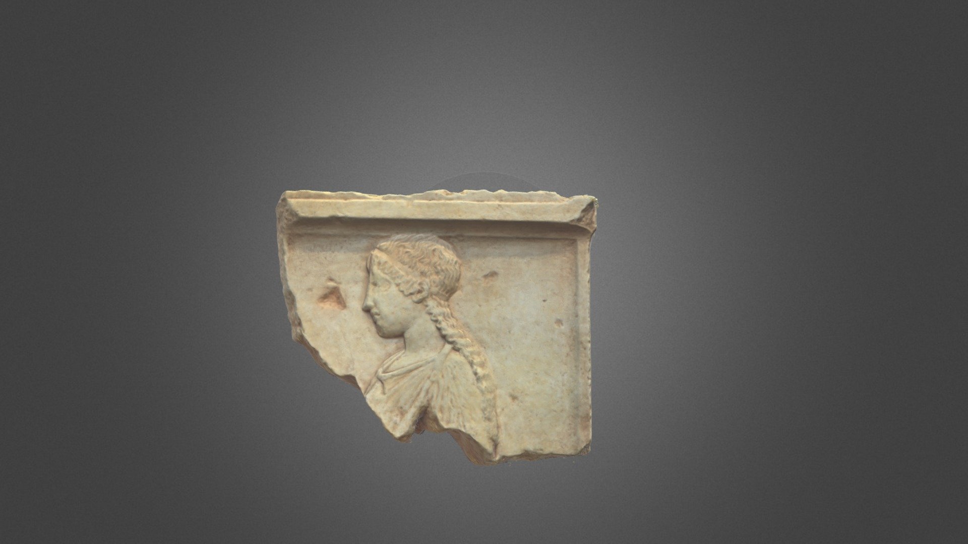Estela funeraria con escena de palestra