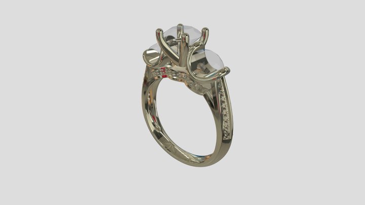 AMR212 goldring wedding engagement luxury – Free 3D Model STL