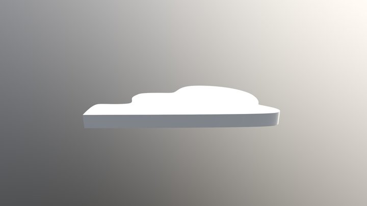 Small Poly Cloud 2 3D Model