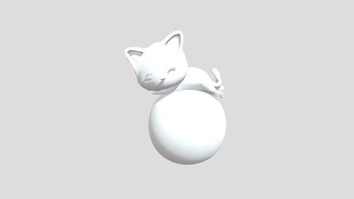 猫obj 3D Model