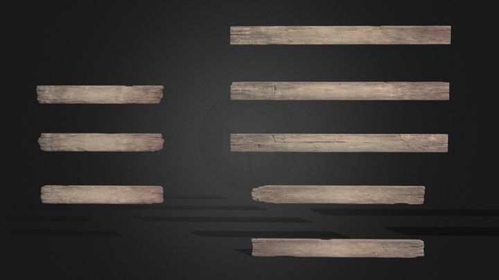 Old Wood Planks 3D Model