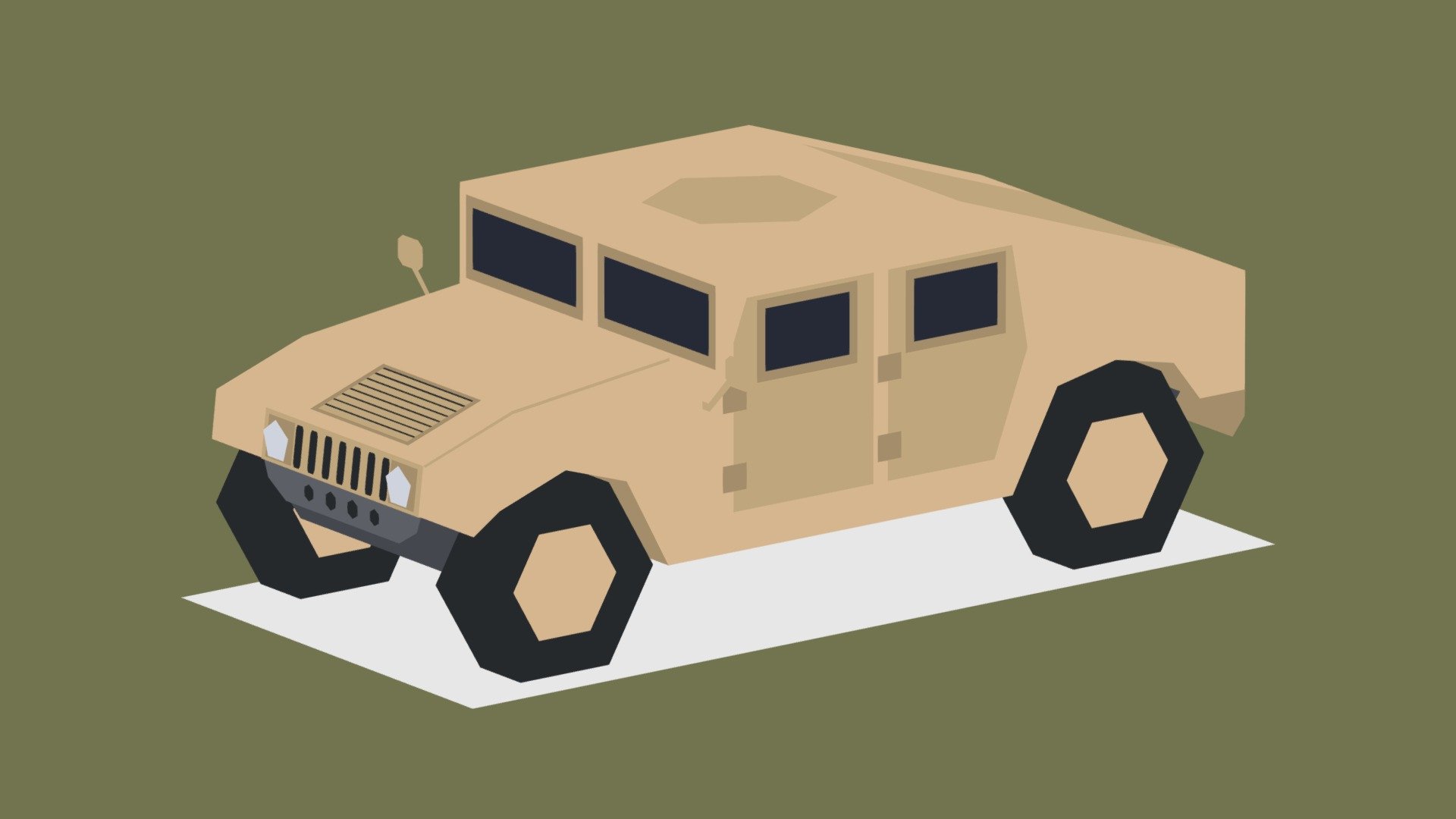 HMMWV(Humvee) - Download Free 3D model by Dayzr [f0c77c4] - Sketchfab