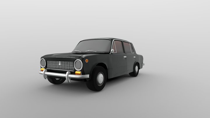 1971 Lada Vaz 2101 3D Model