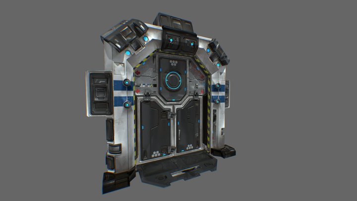 C Sari_ Door Loops 3D Model