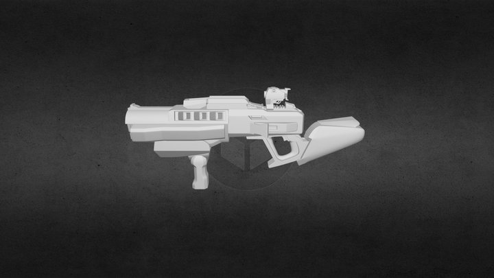 Borderlands 2 Inspired Shotgun - The Butcher 3D Model