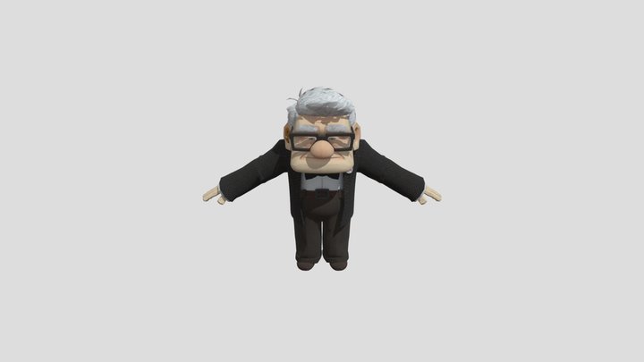 Carl Fredricksen Without The Stick 3D Model