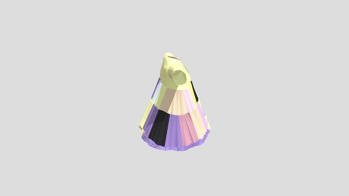 Pony Dress Coloured 3D Model
