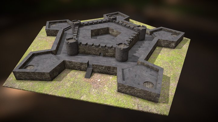Benteng Belgica 3D Model