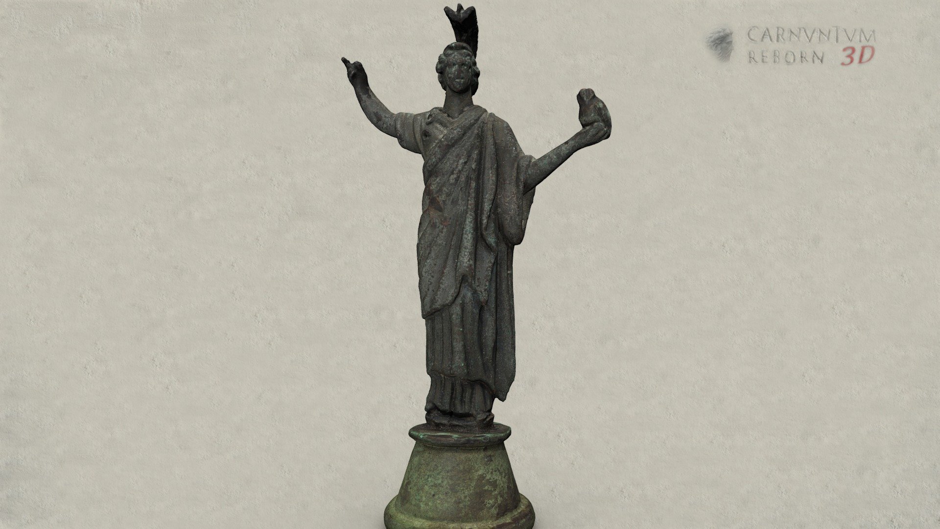 Statuette der Minerva — Sketchfab embed 3D viewer