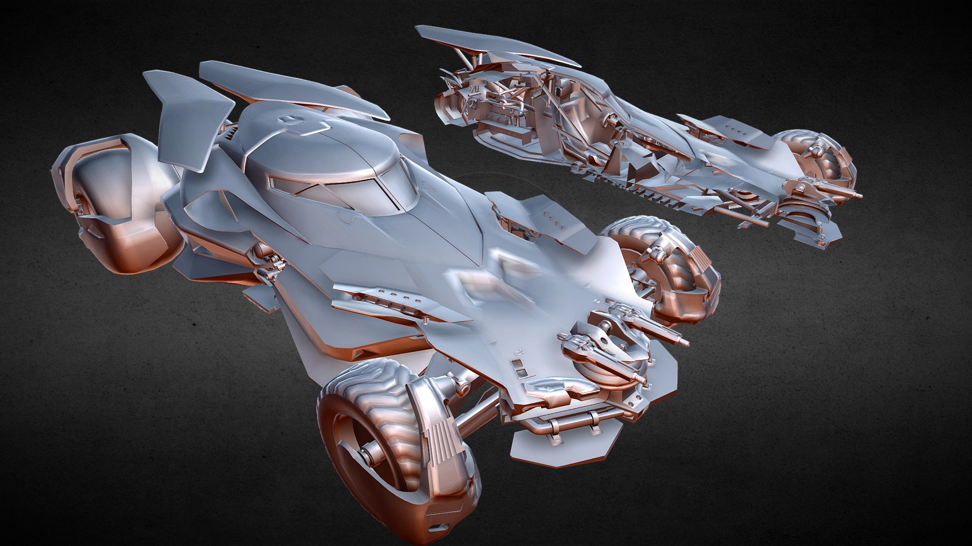 batmobile - 3D model by uday14viru [f0cfef0] - Sketchfab