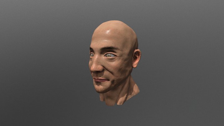 Man's head 3D Model