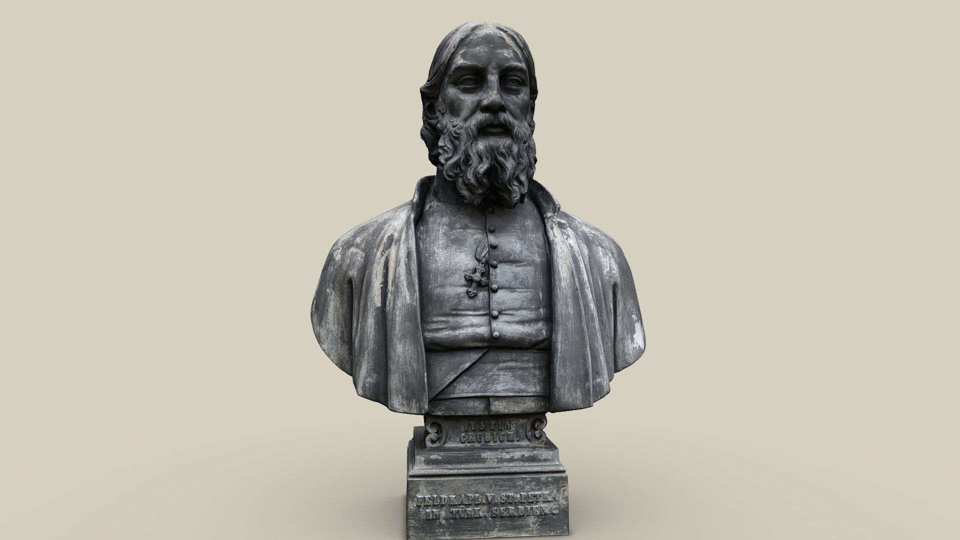 Büste Grubich — Sketchfab embed 3D viewer