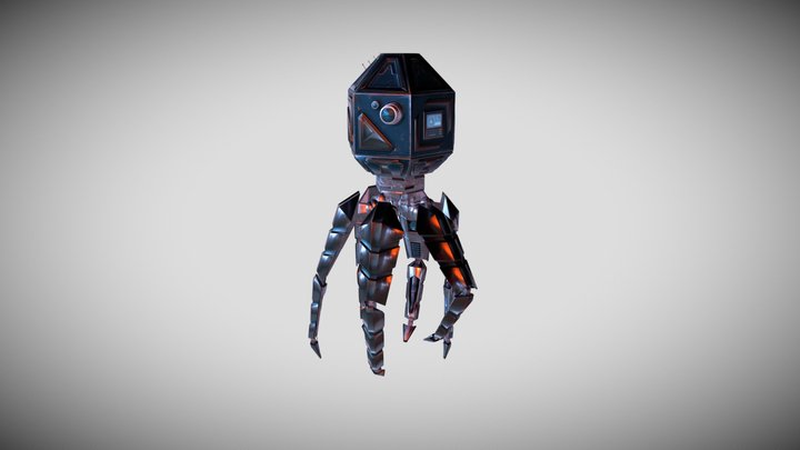 SciFi Droid Octopus 3D Model