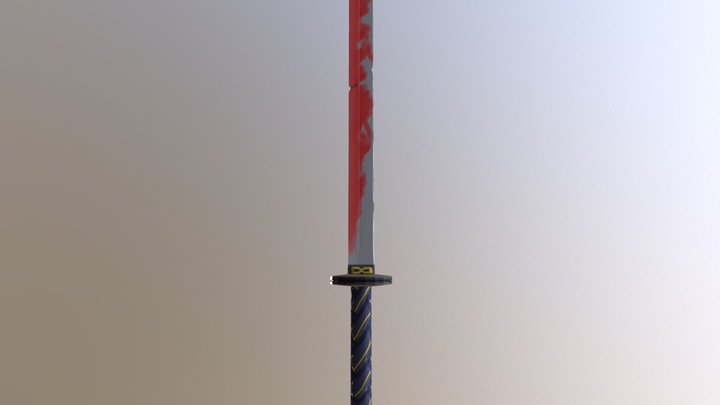 Barbarian Sword 3D Model