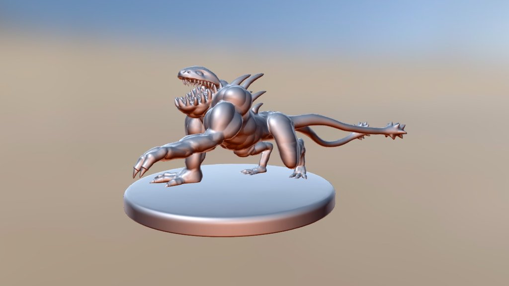 primeval creature - 3D model by Tobias Schmid (@benkroft) [f0d32bb ...