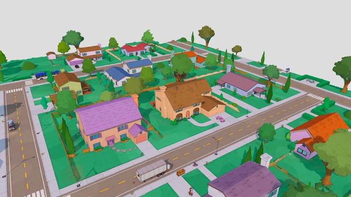 Springfield x Fortnite 3D Model