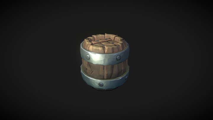 Stylized Barrel - PBR Textures
